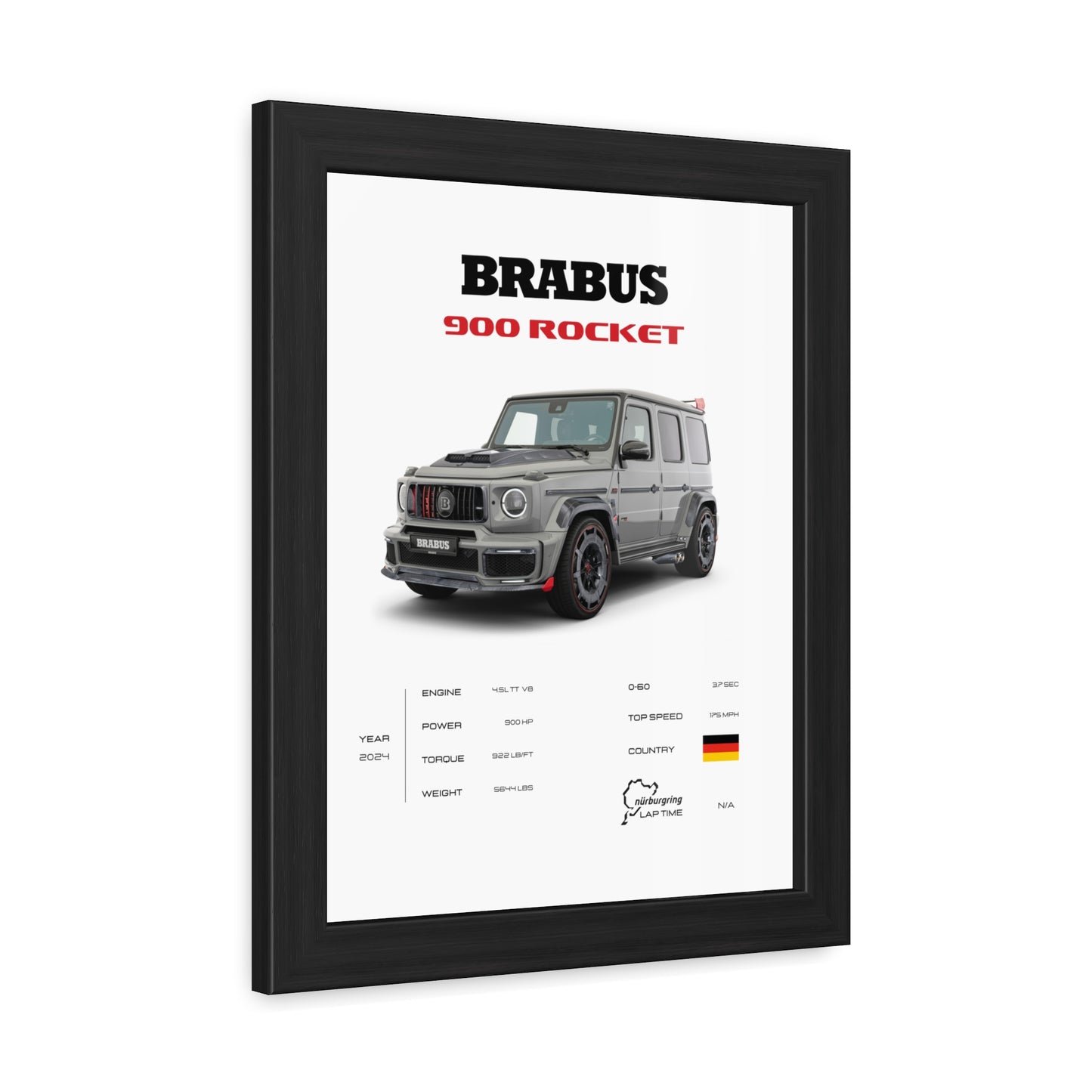 Brabus 900 Rocket Framed Poster