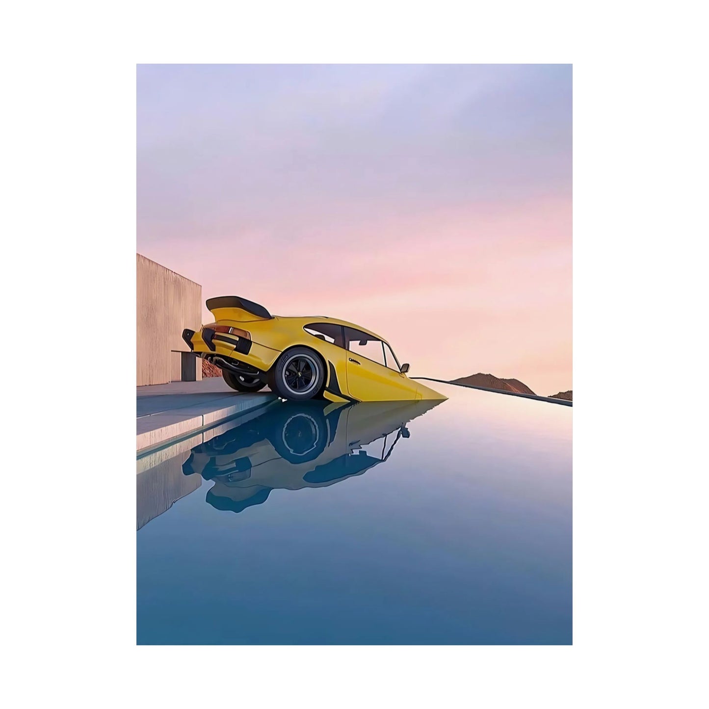 Pool Porsche Poster