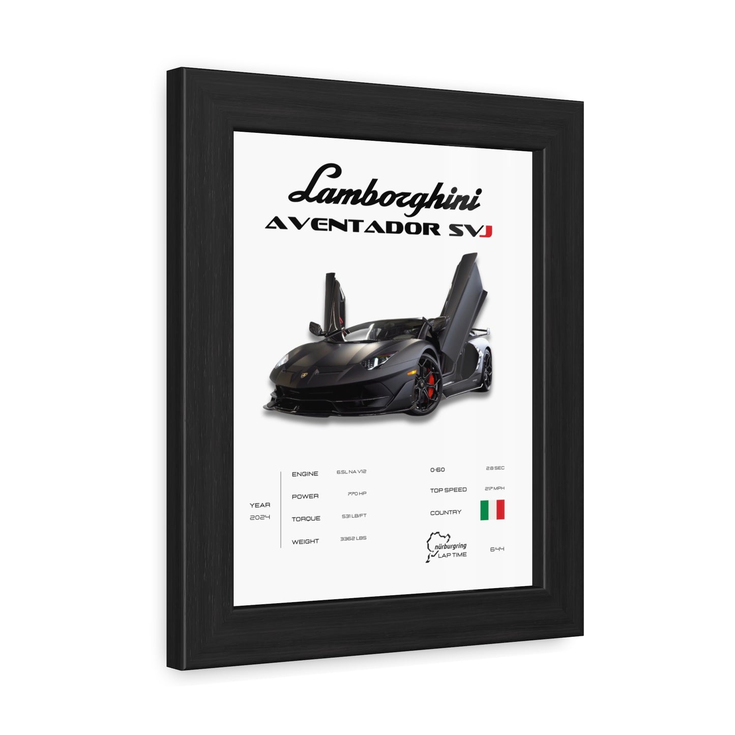 Lamborghini SVJ Framed Poster
