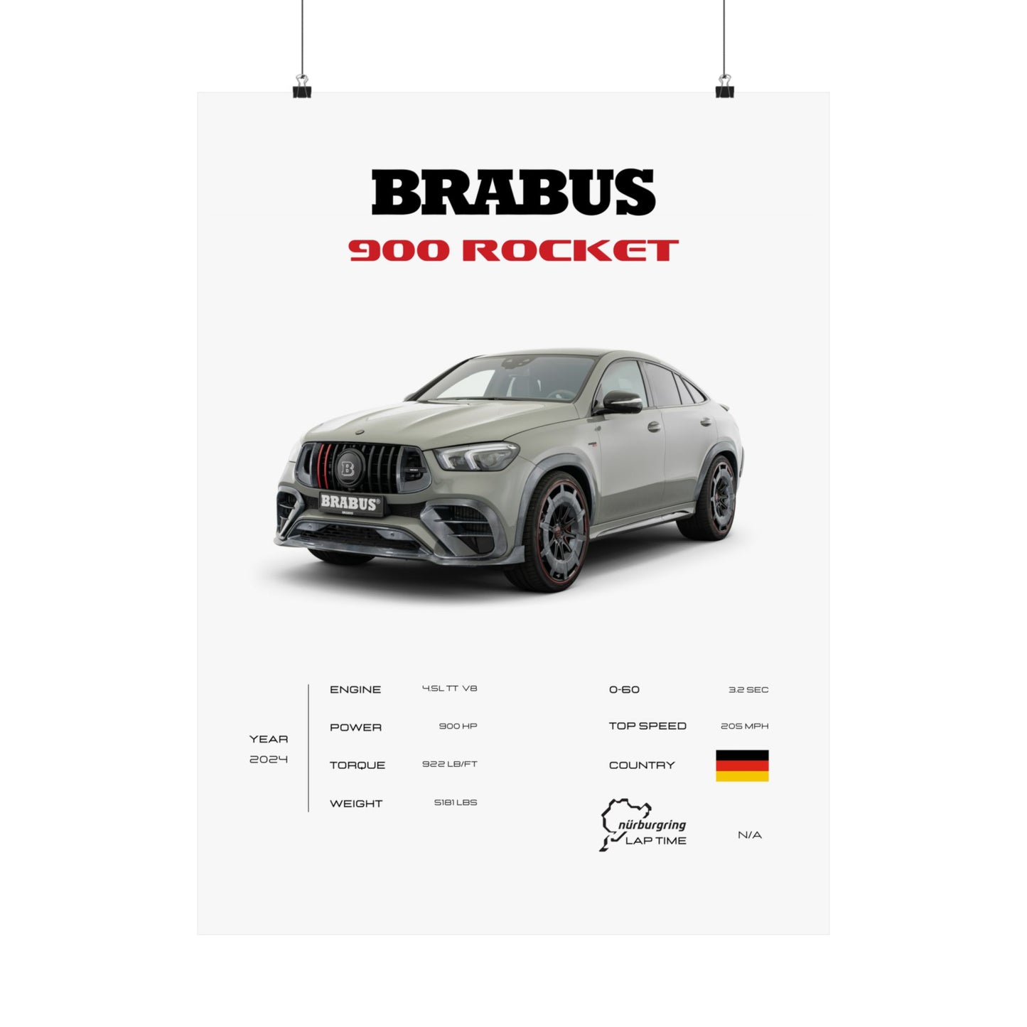 Brabus 900 Rocket Poster