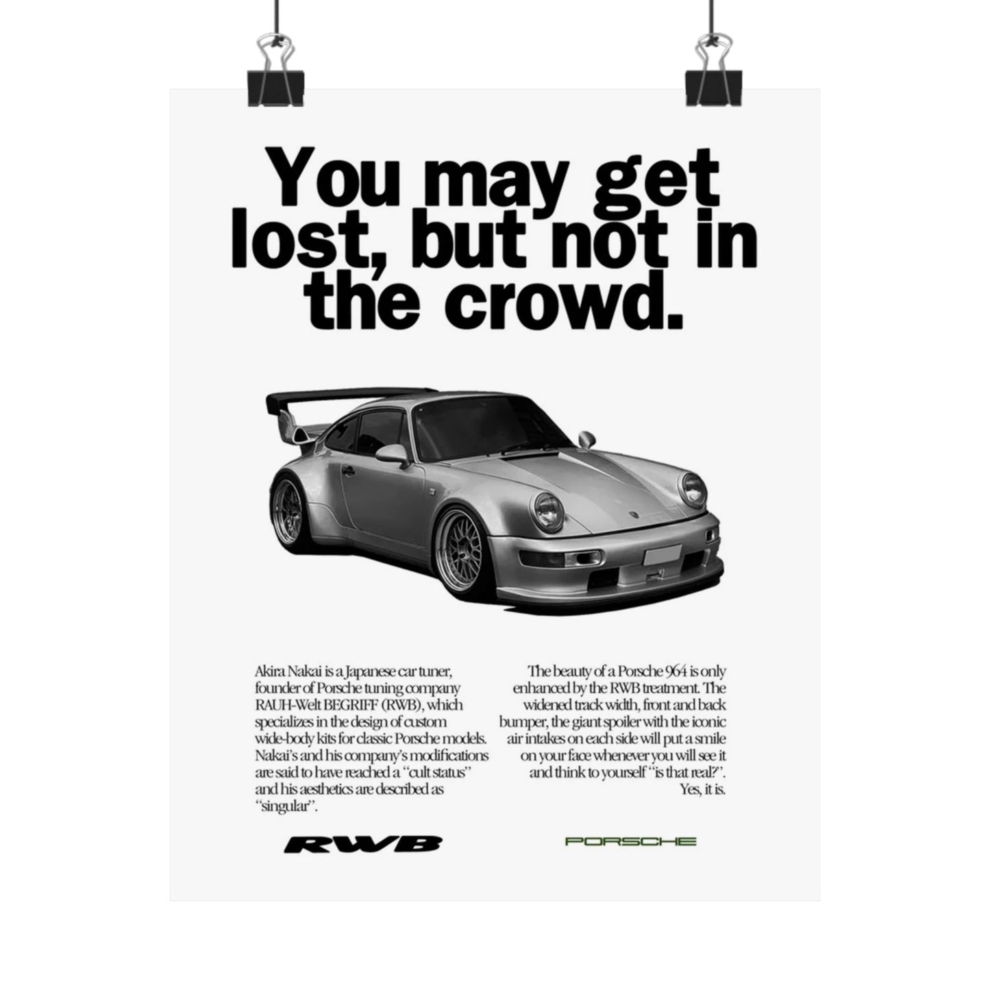 Vintage RWB Poster