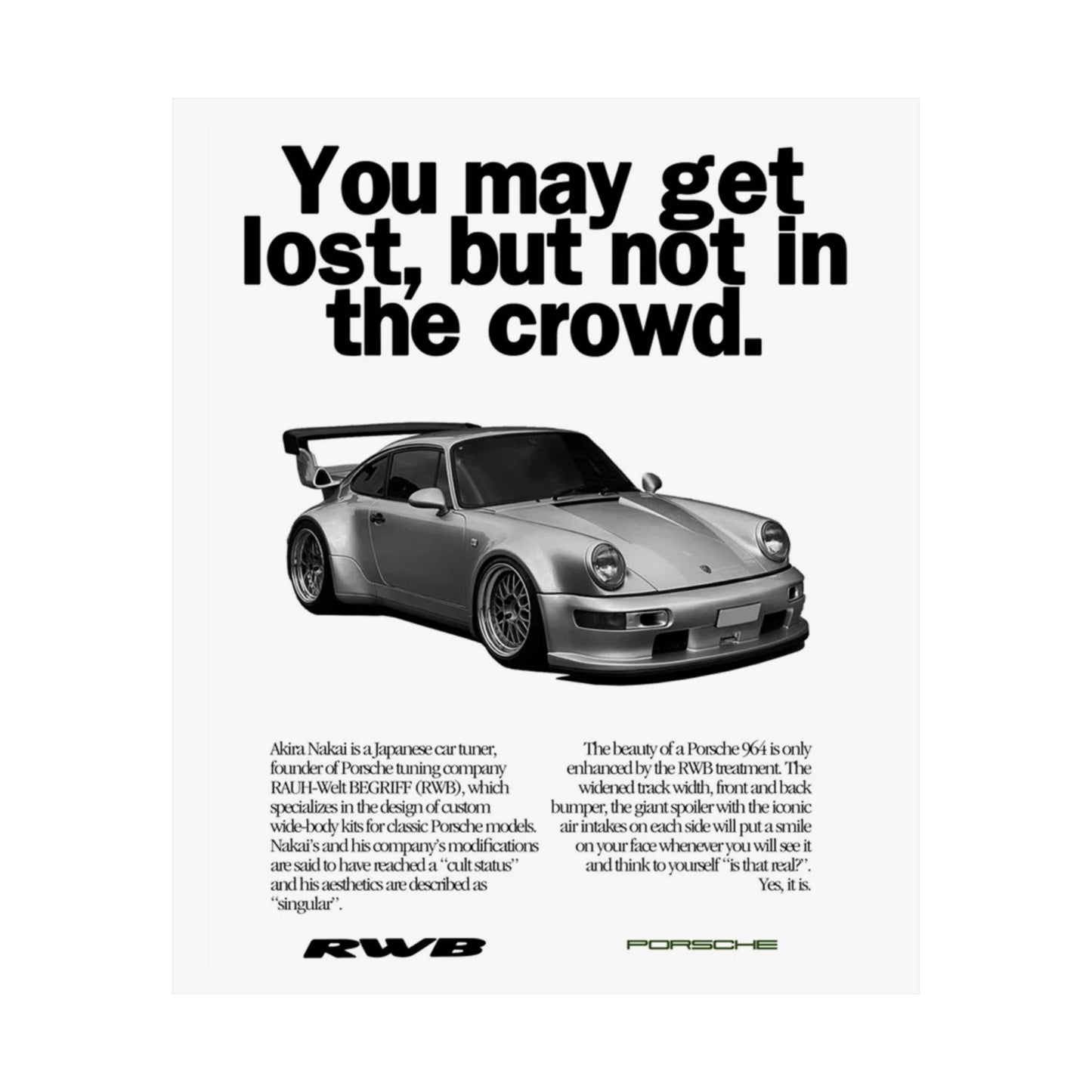Vintage RWB Poster