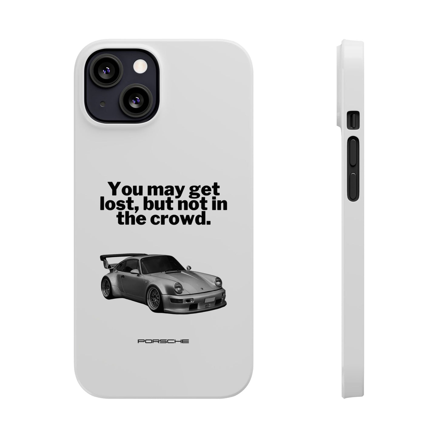 Lost In The Crowd iPhone Case - White