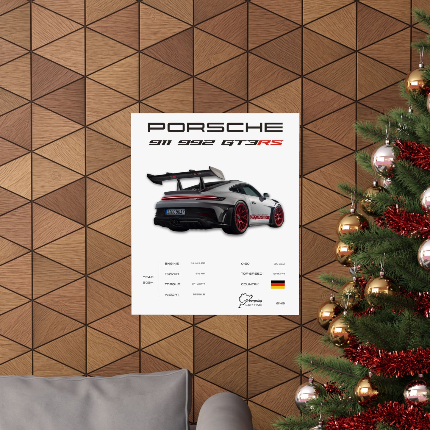 Porsche 911 GT3RS Poster