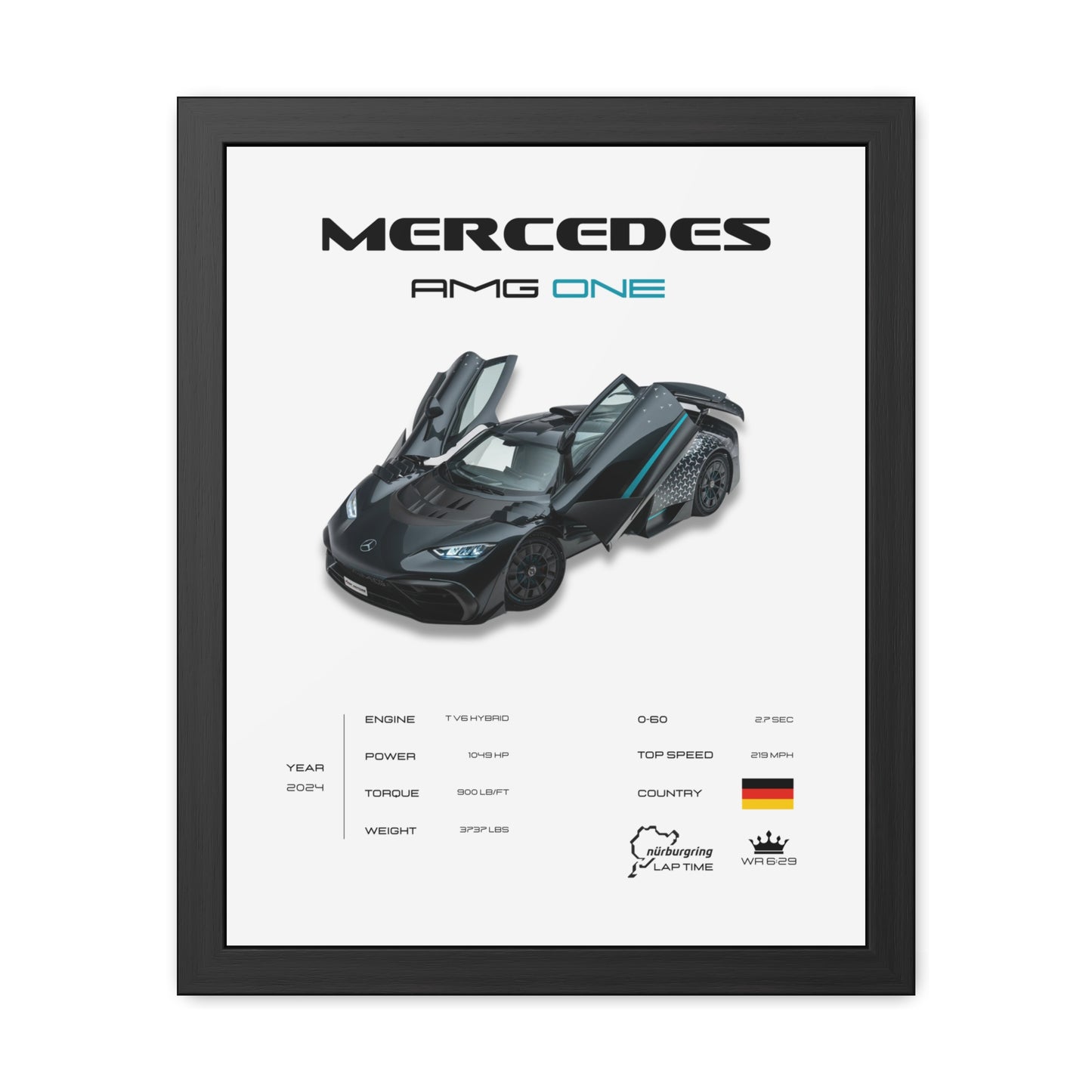 Mercedes AMG ONE Framed Poster