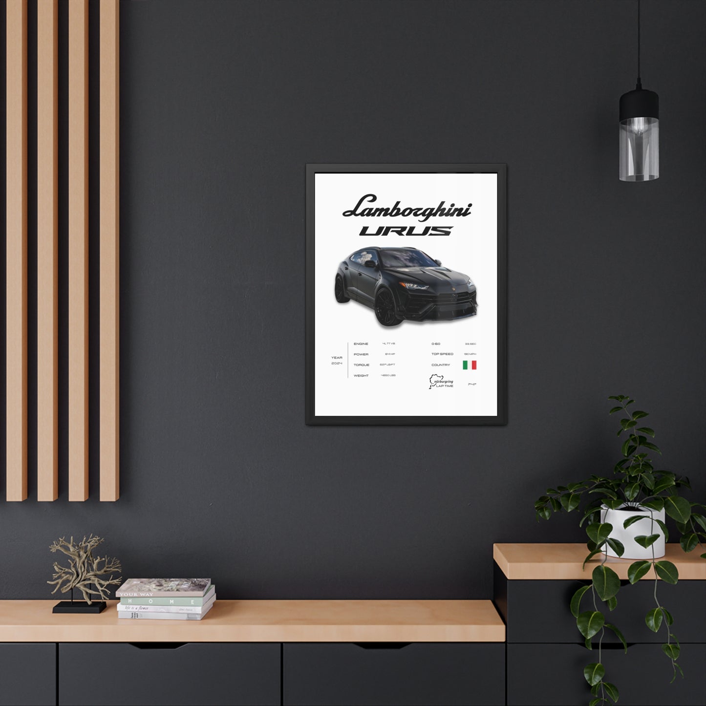 Lamborghini Urus Framed Poster