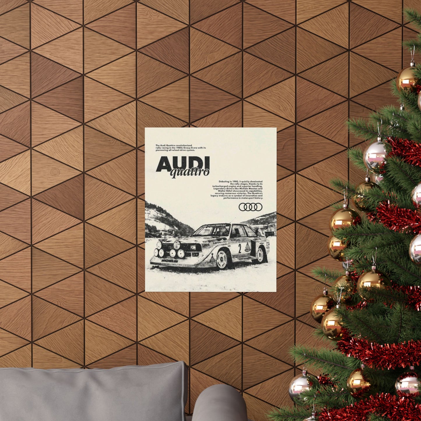 Audi S1 Vintage Rally Poster