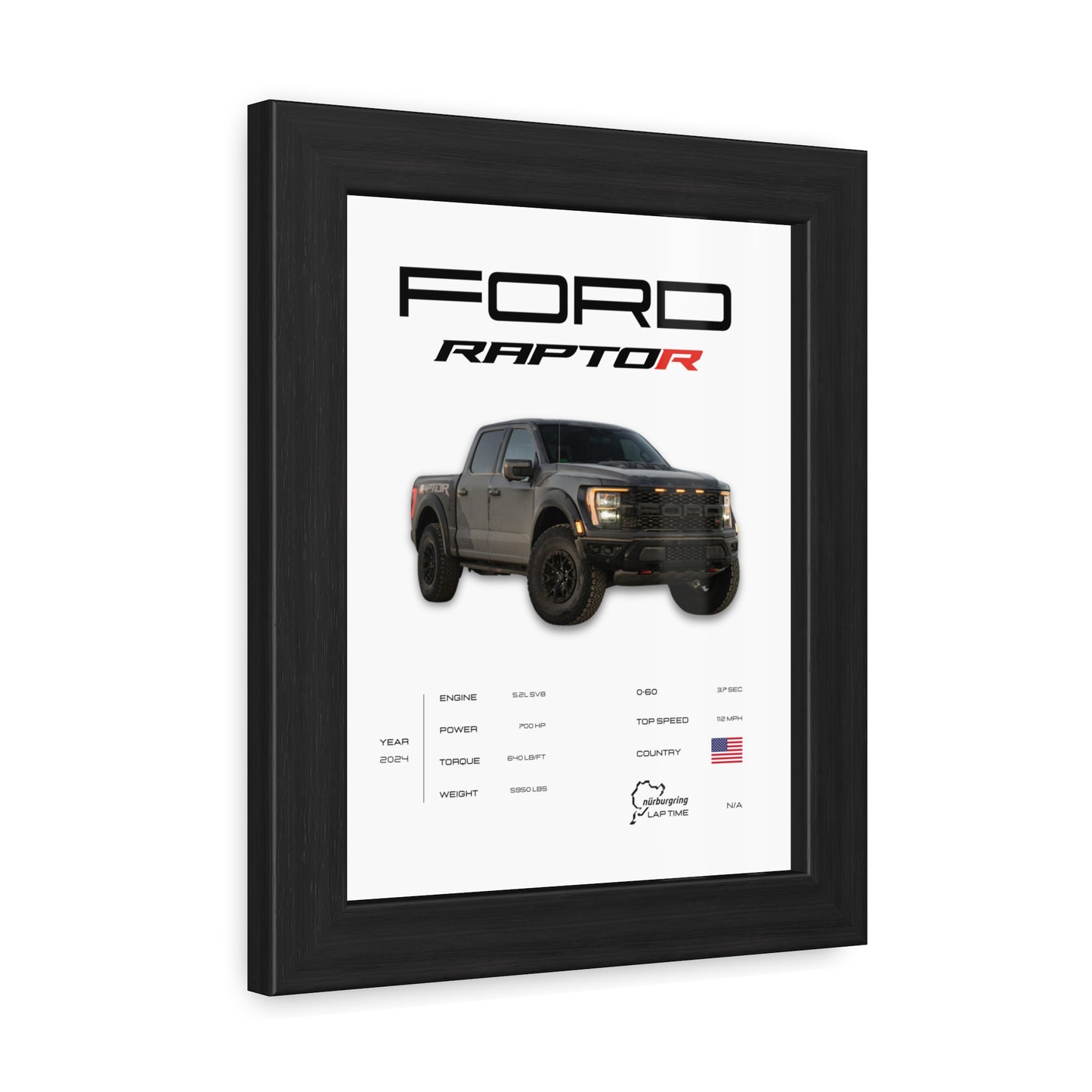 Ford Raptor Framed Poster