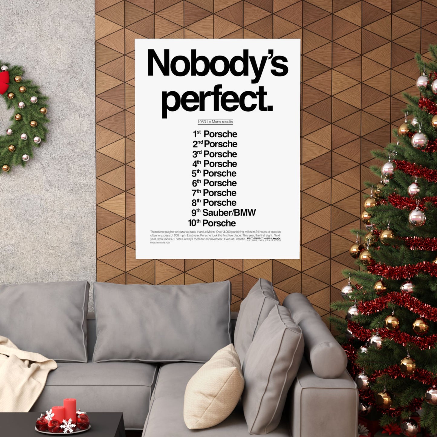 Nobody's Perfect Porsche Poster