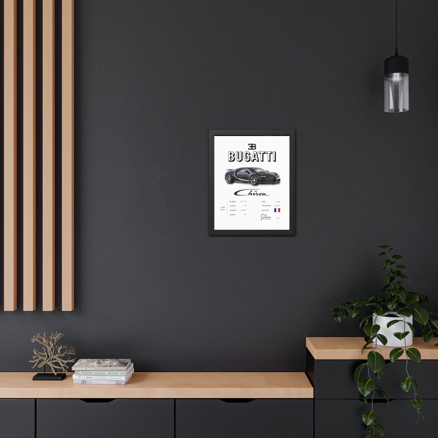Bugatti Chiron Framed Poster