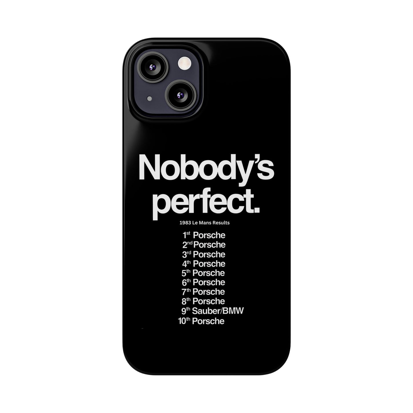 Nobody's Perfect Porsche iPhone Case
