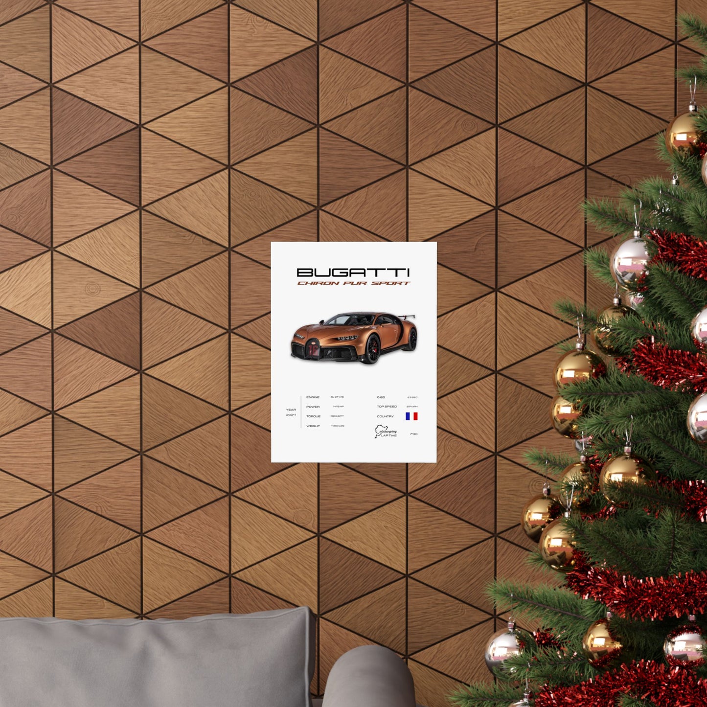 Bugatti Chiron Pur Sport Poster