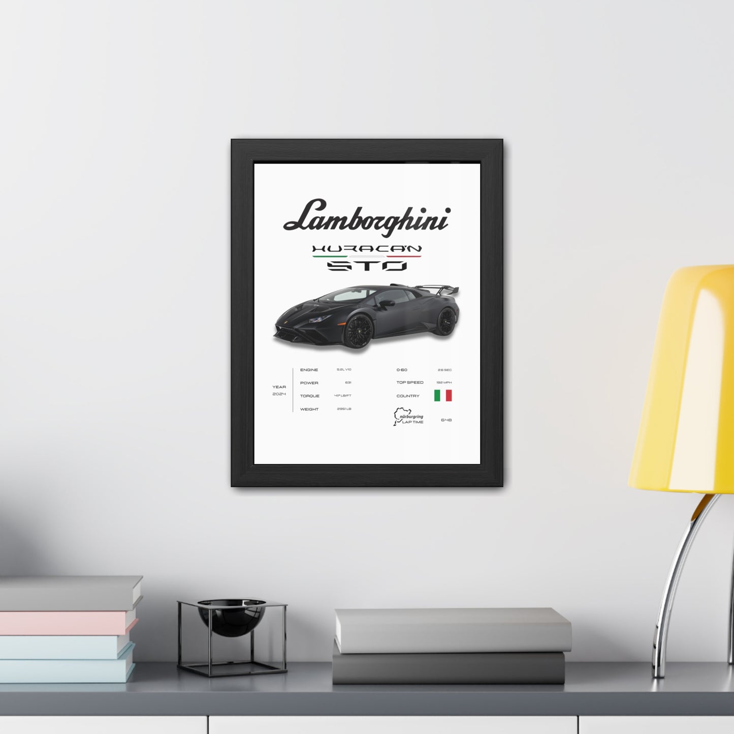 Lamborghini Huracan STO Framed Poster