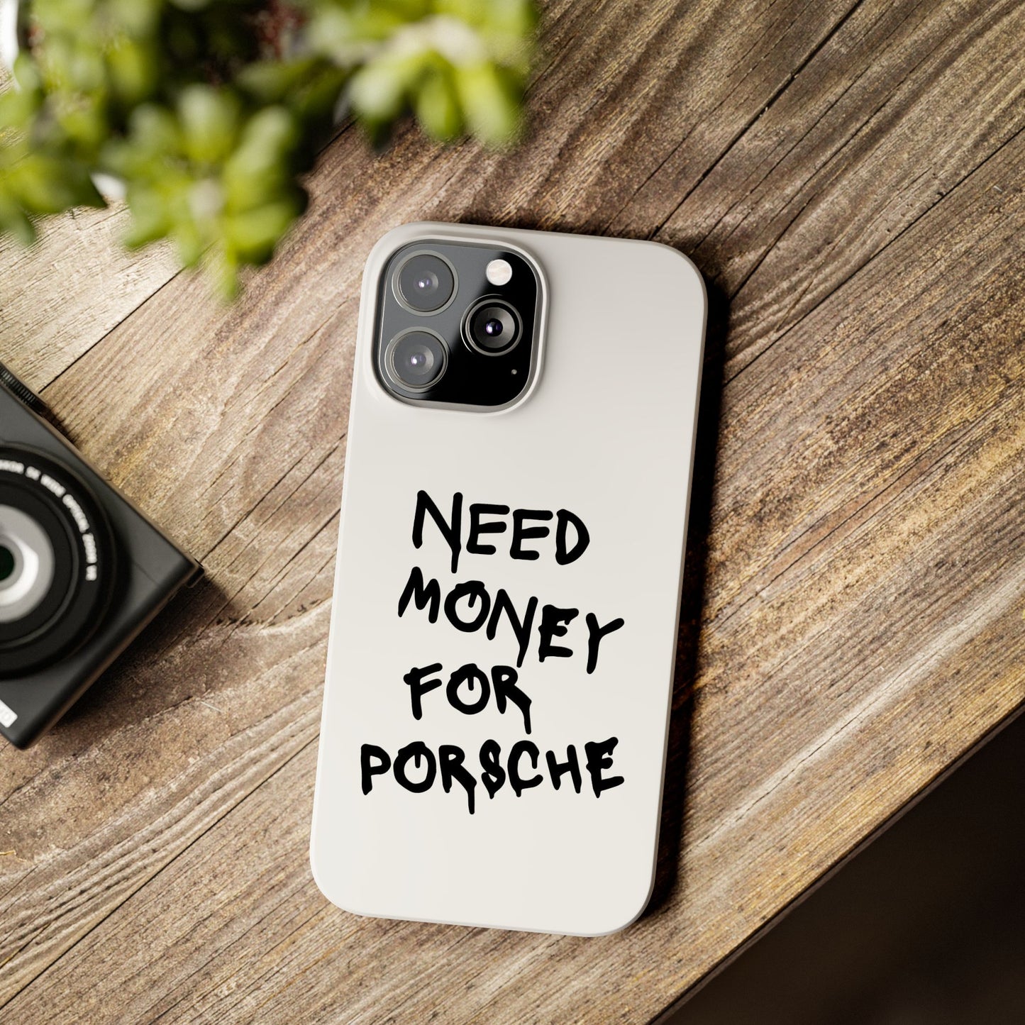 Need Money for Porsche iPhone Case White