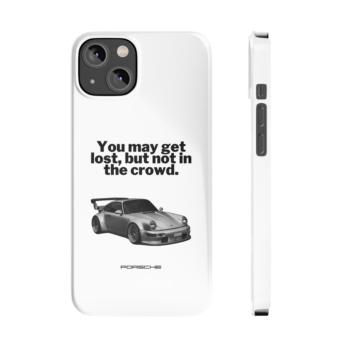 Lost In The Crowd iPhone Case - White