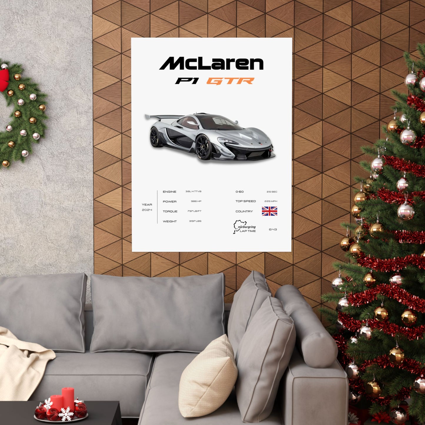 McLaren P1 GTR Poster