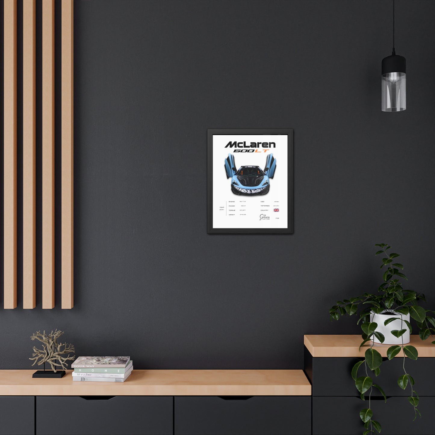 McLaren 600LT Framed Poster