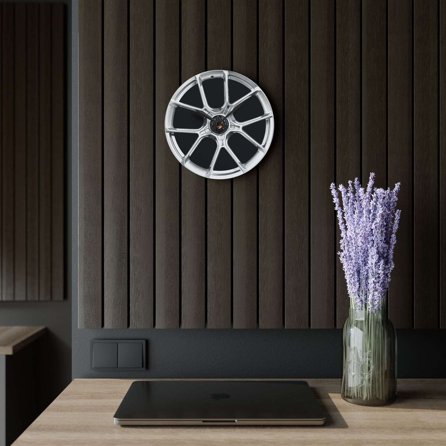 Porsche Centerlock Wheel Clock