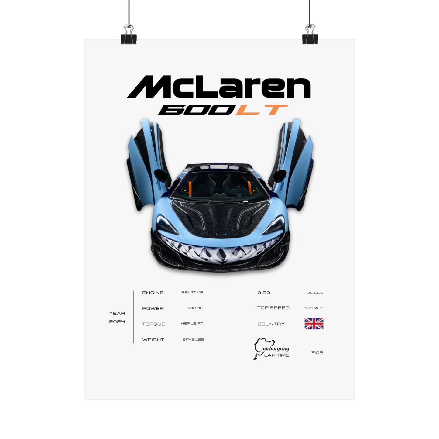 McLaren 600LT Poster