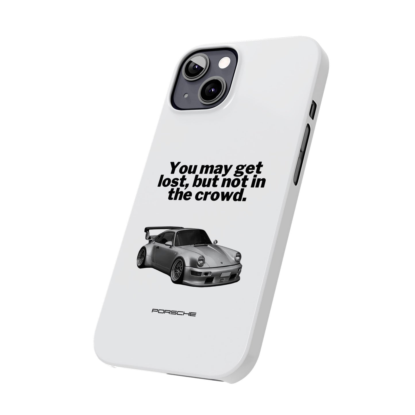 Lost In The Crowd iPhone Case - White