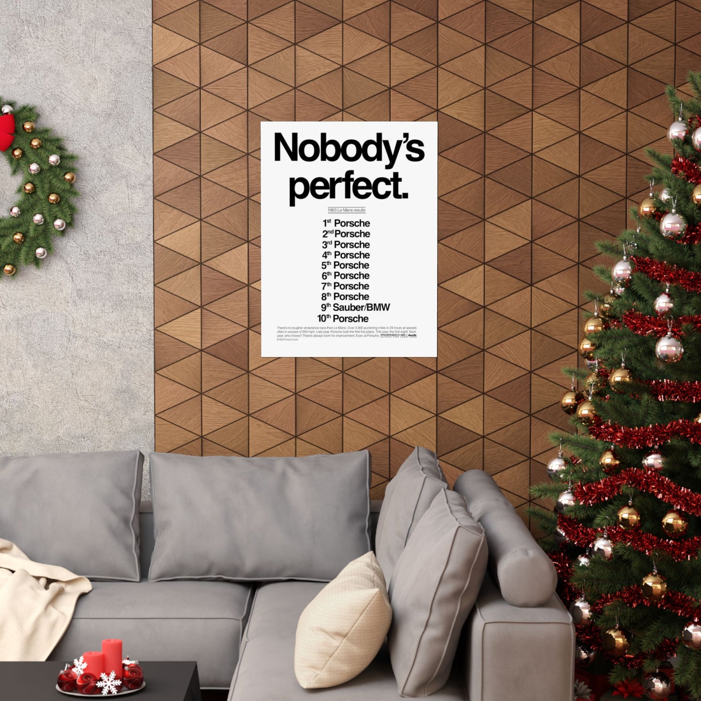 Nobody's Perfect Porsche Poster