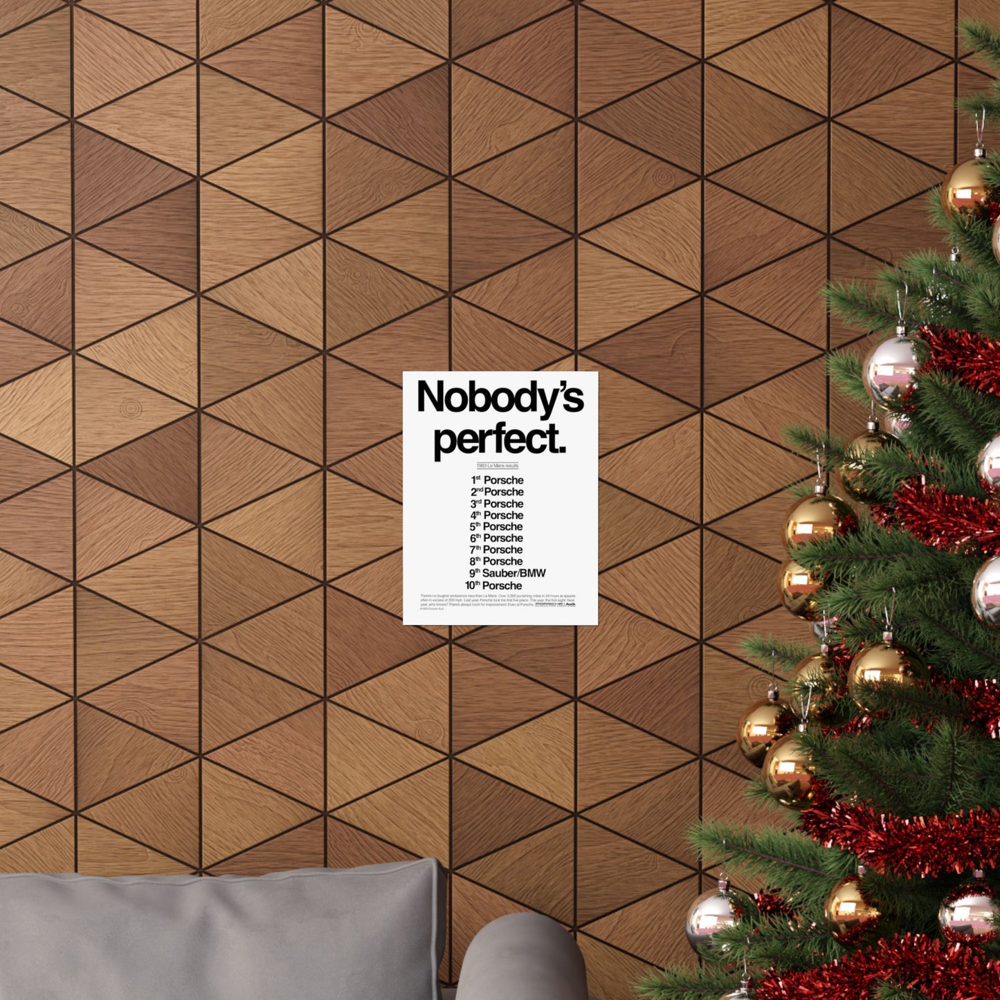 Nobody's Perfect Porsche Poster