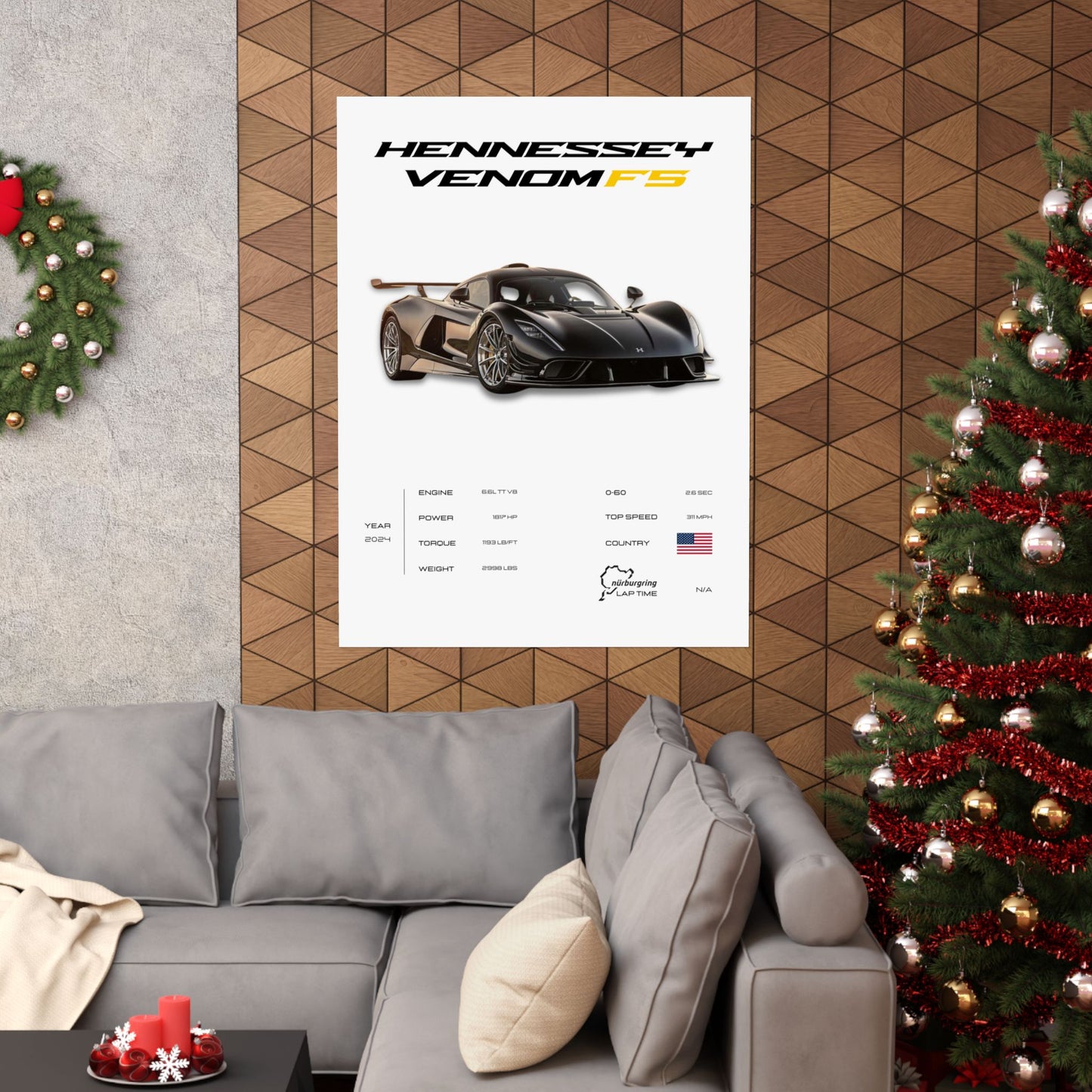 Hennessey Venom F5 Poster