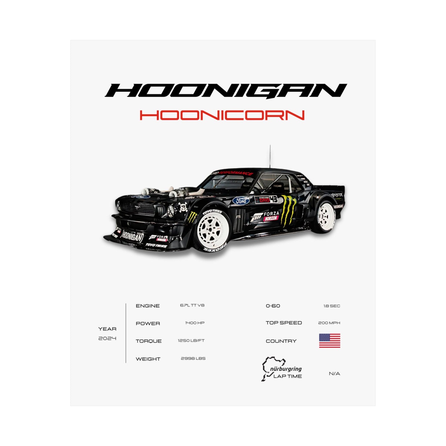 Hoonigan Hoonicorn Poster