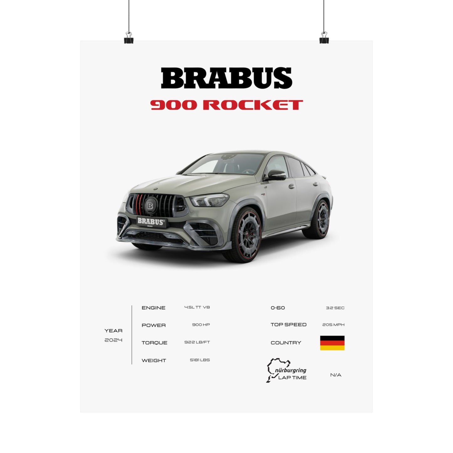 Brabus 900 Rocket Poster