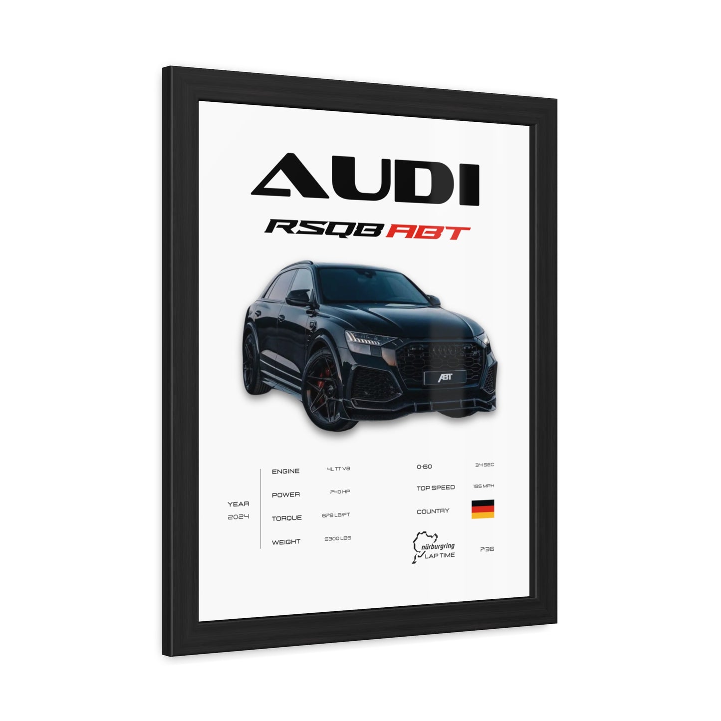 Audi RSQ8 Framed Poster