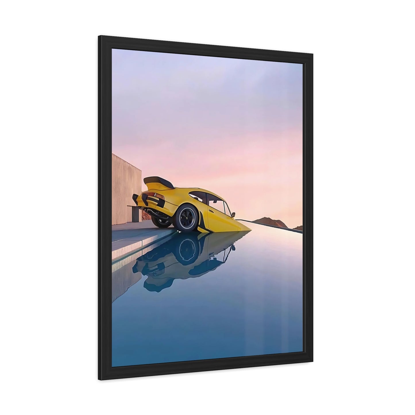 Pool Porsche Framed Poster