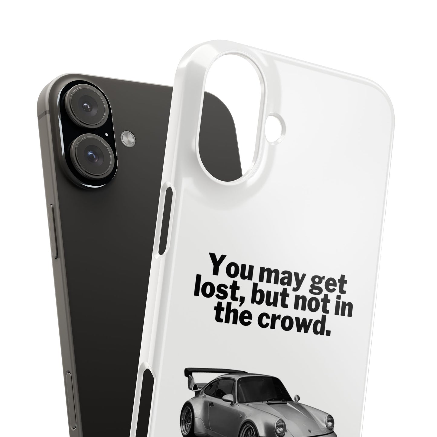 Lost In The Crowd iPhone Case - White