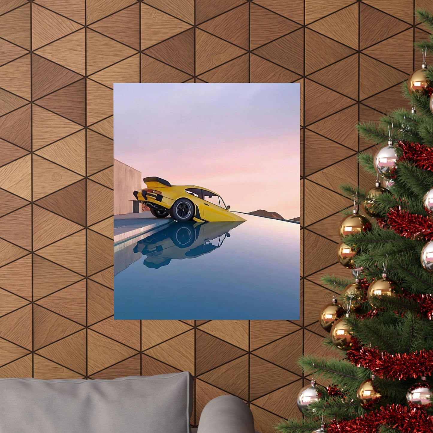 Pool Porsche Poster