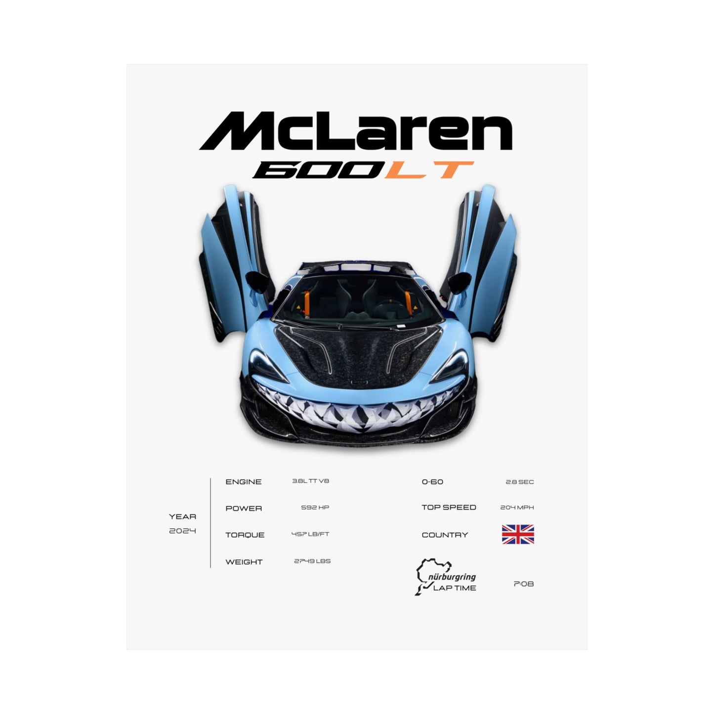 McLaren 600LT Poster