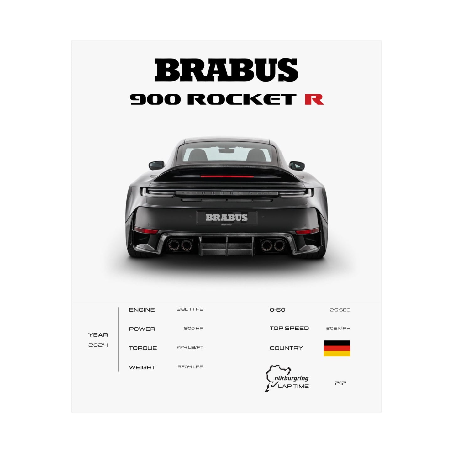 Brabus 900 Rocket R Poster