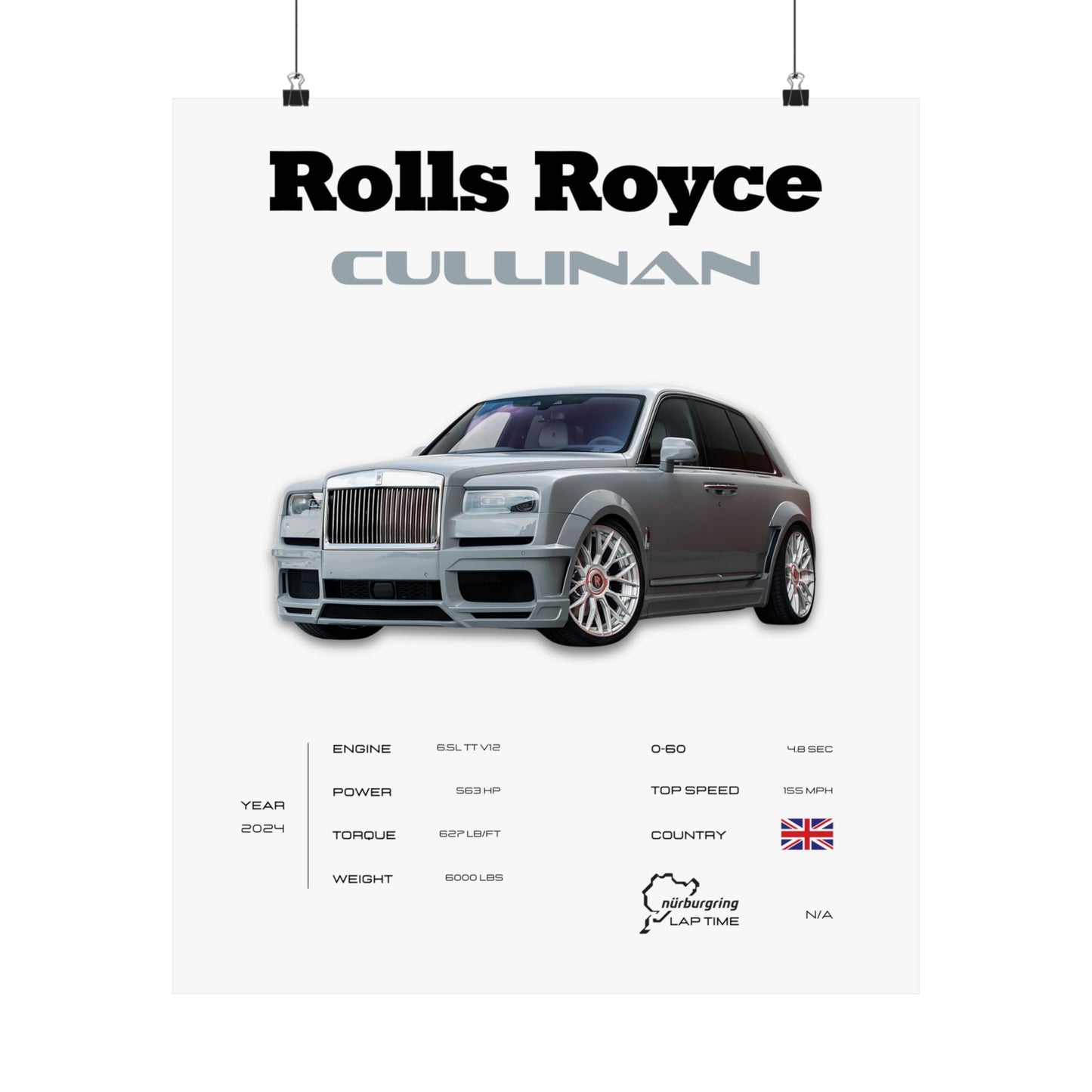 Rolls Royce Cullinan Poster