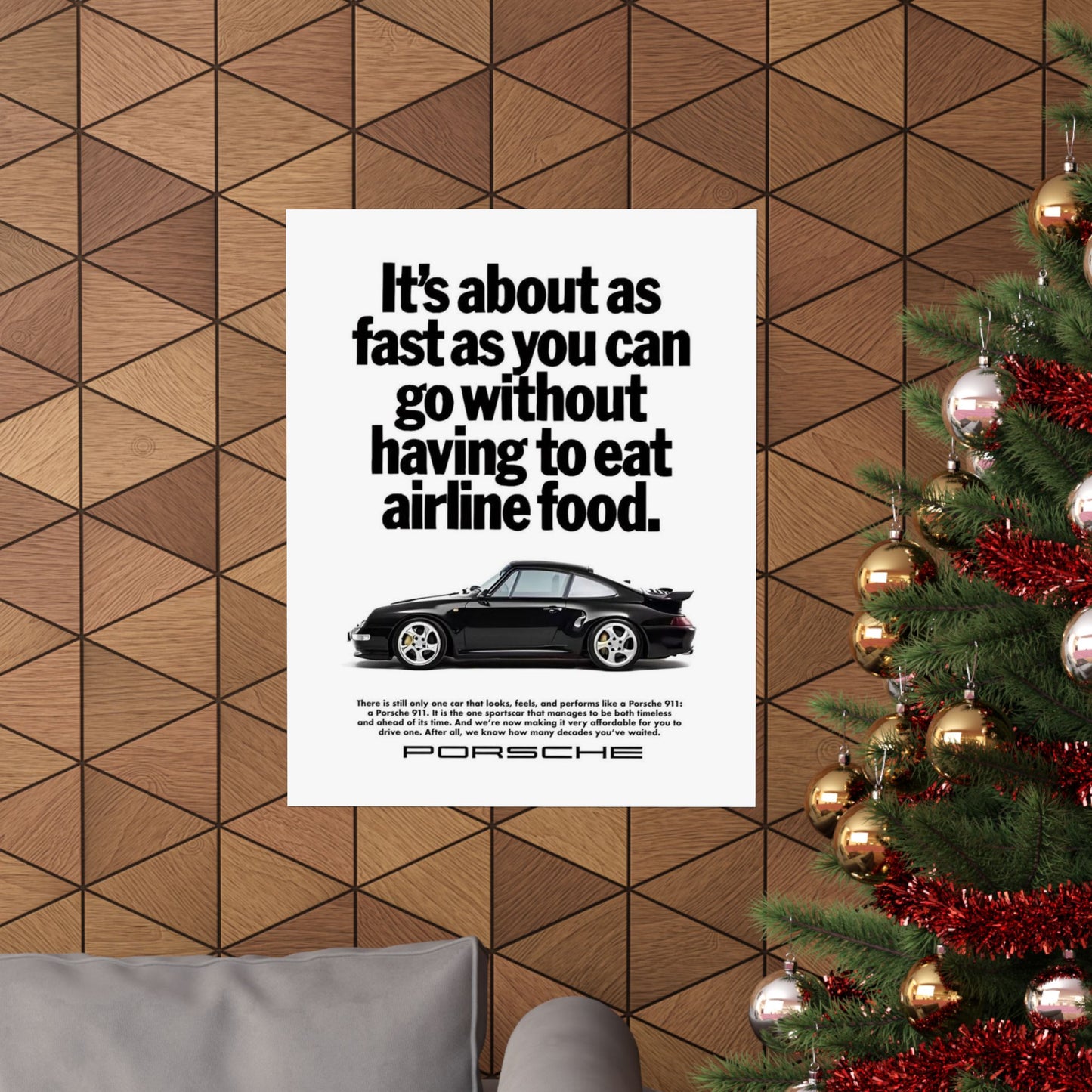 Vintage Porsche Ad Poster