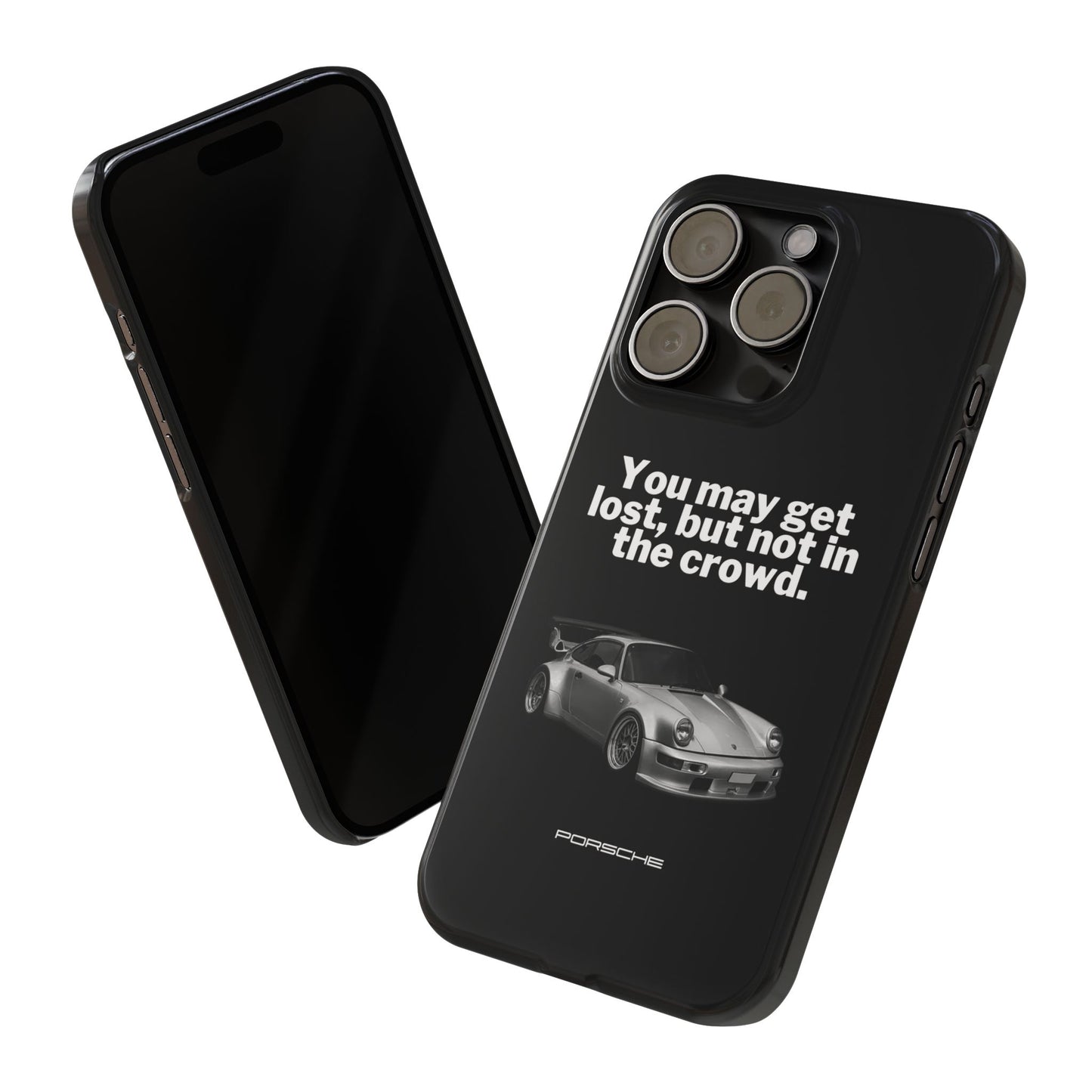 Lost In The Crowd iPhone Case - Black