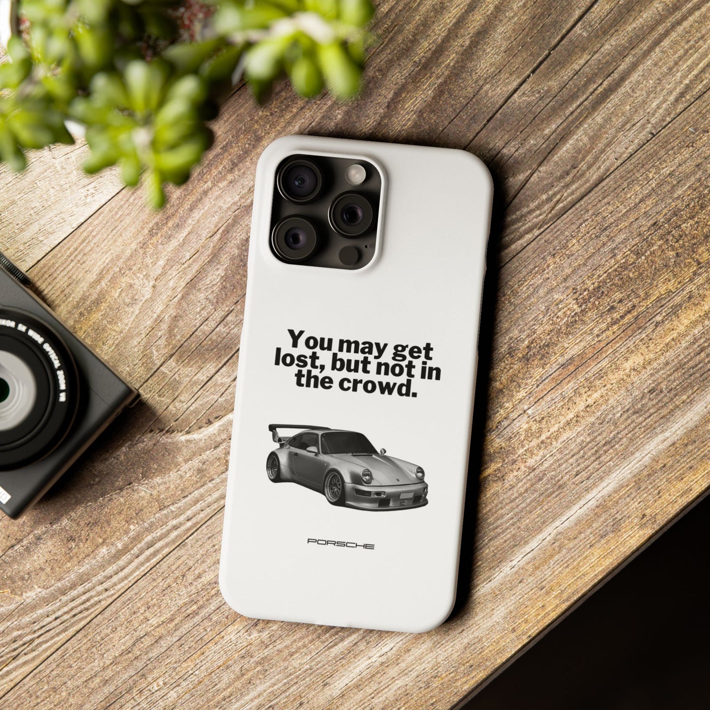 Lost In The Crowd iPhone Case - White