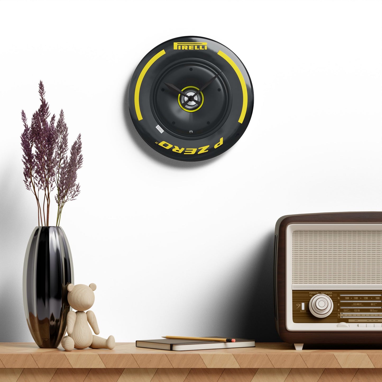 F1 Wheel Clock