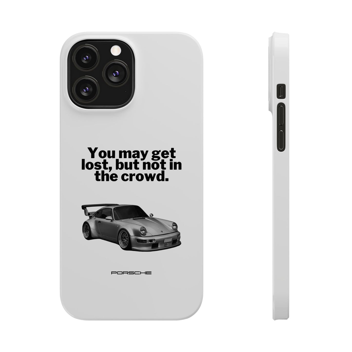 Lost In The Crowd iPhone Case - White