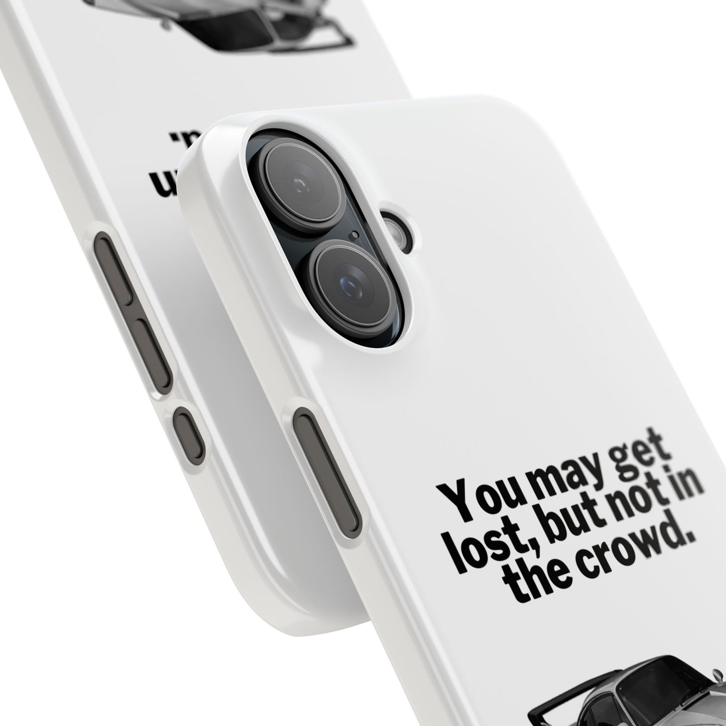 Lost In The Crowd iPhone Case - White