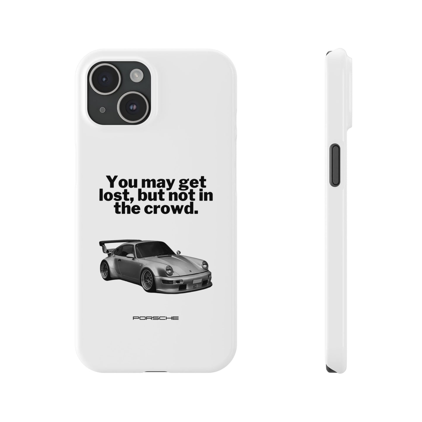 Lost In The Crowd iPhone Case - White