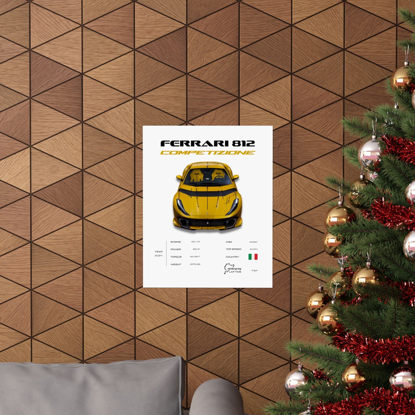 Ferrari 812 Competizione Poster