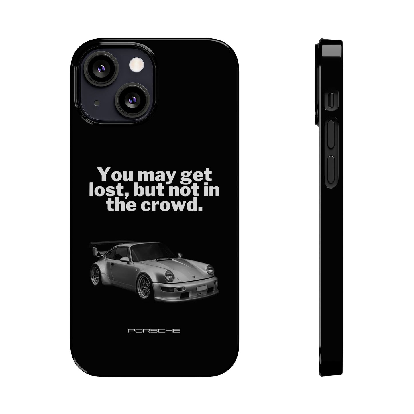 Lost In The Crowd iPhone Case - Black