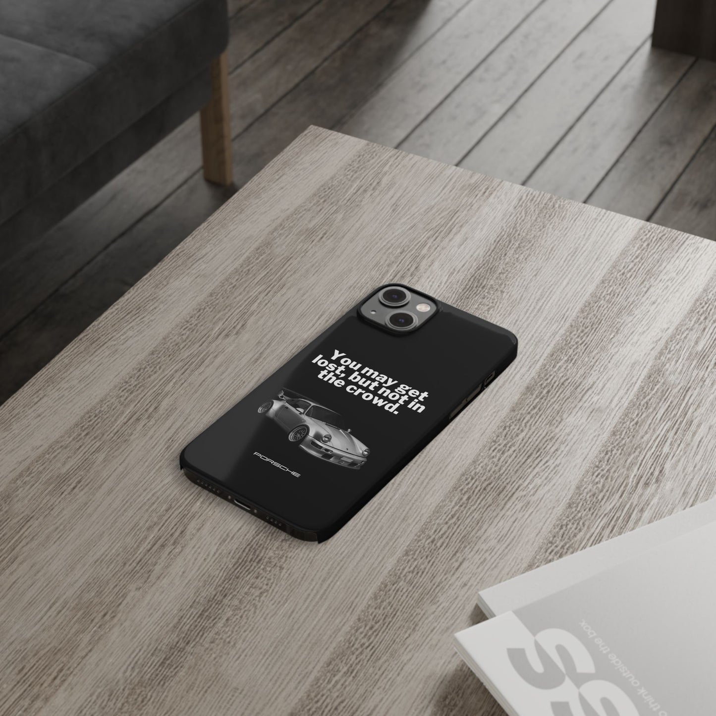 Lost In The Crowd iPhone Case - Black
