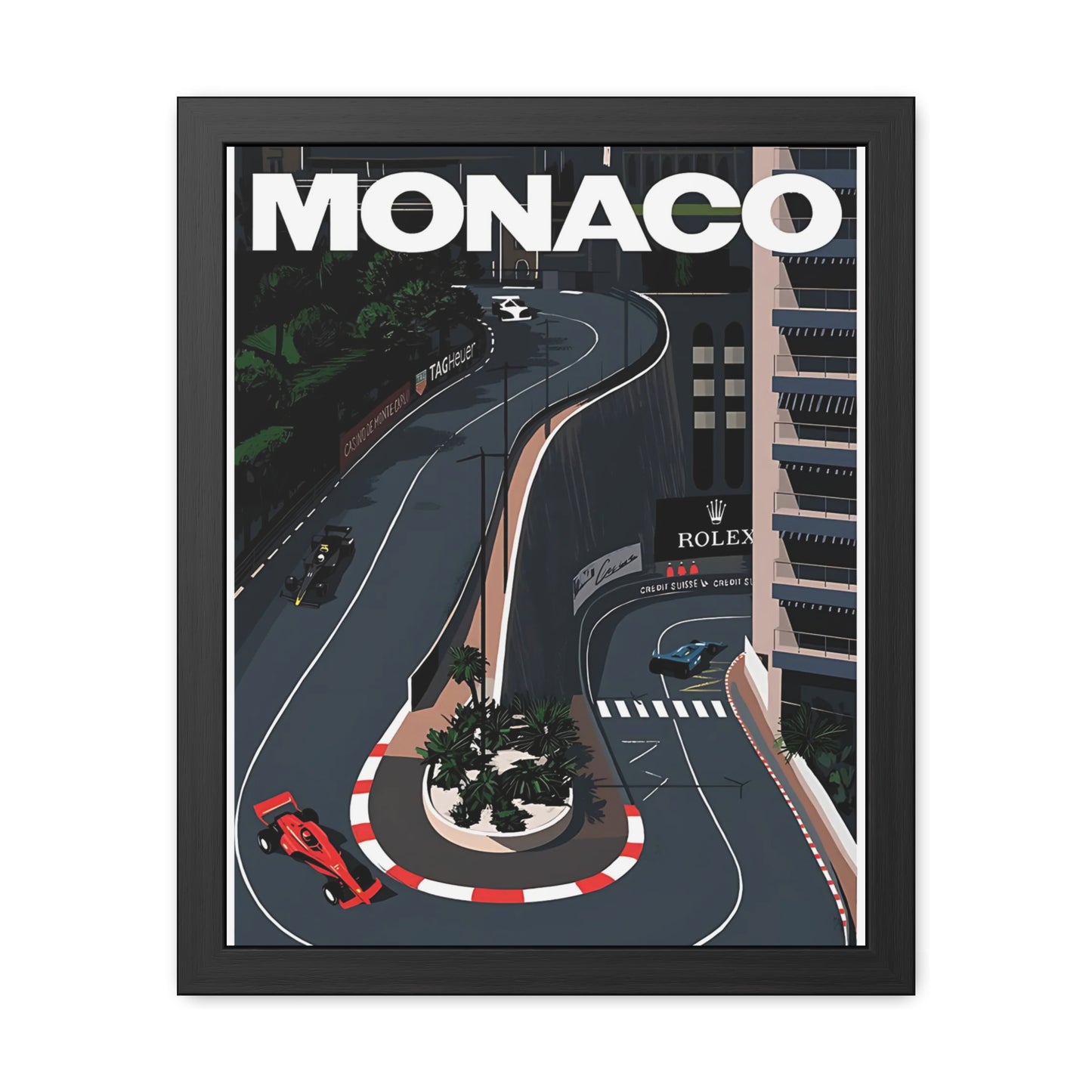 Monaco F1 Framed Poster