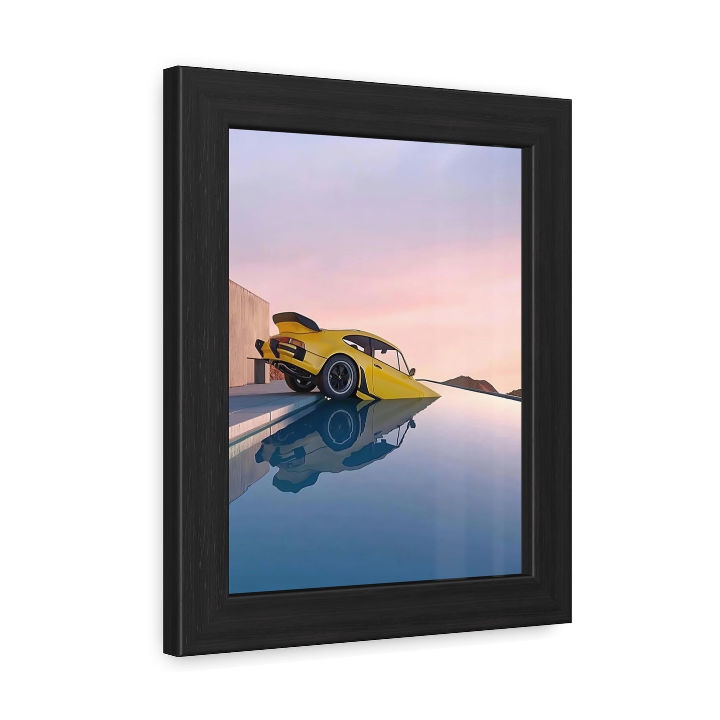 Pool Porsche Framed Poster
