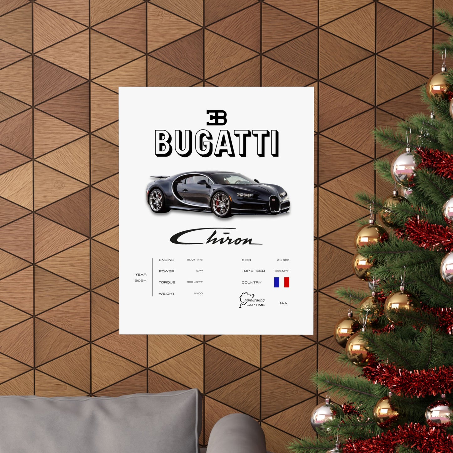 Bugatti Chiron Poster