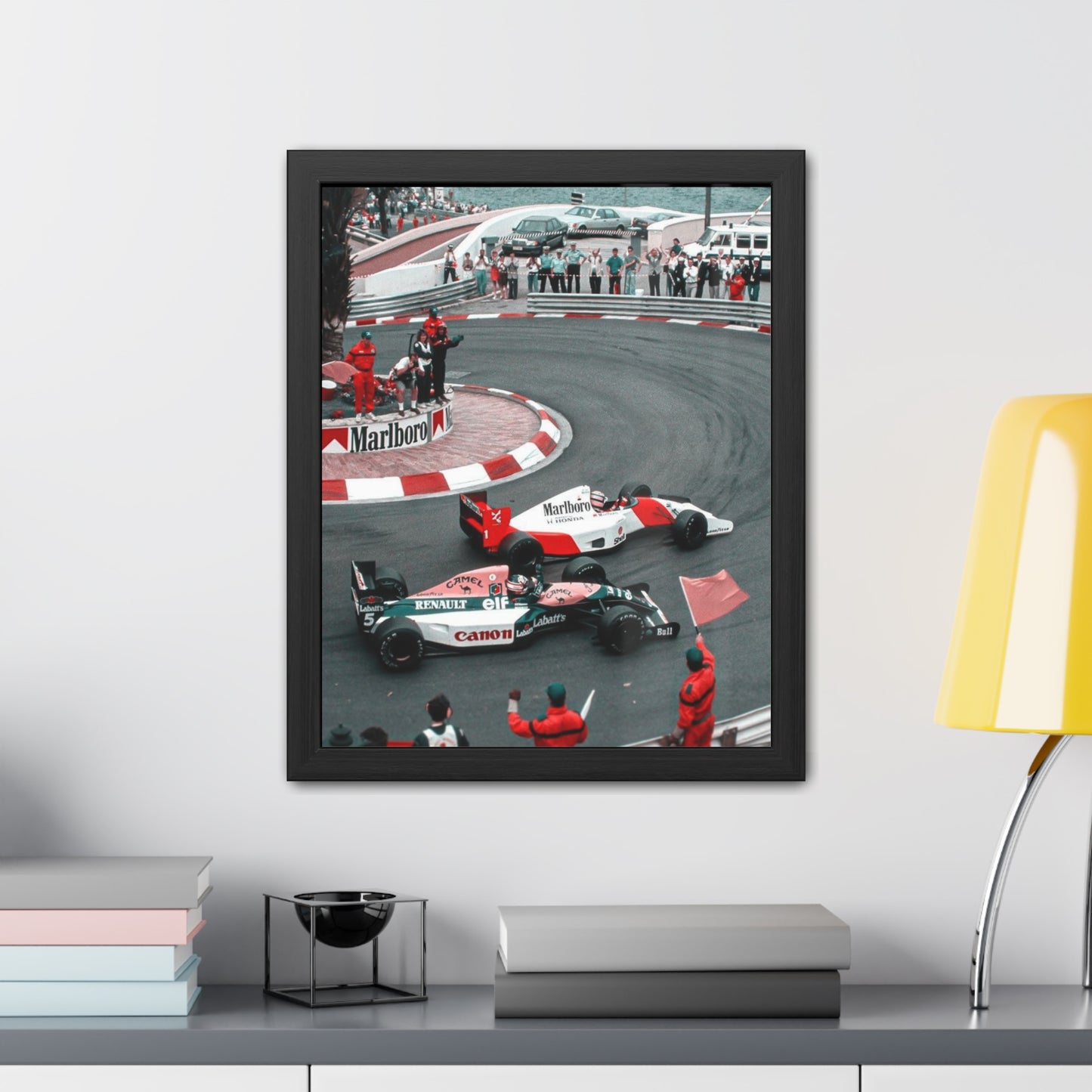 Vintage Monaco F1 Framed Poster
